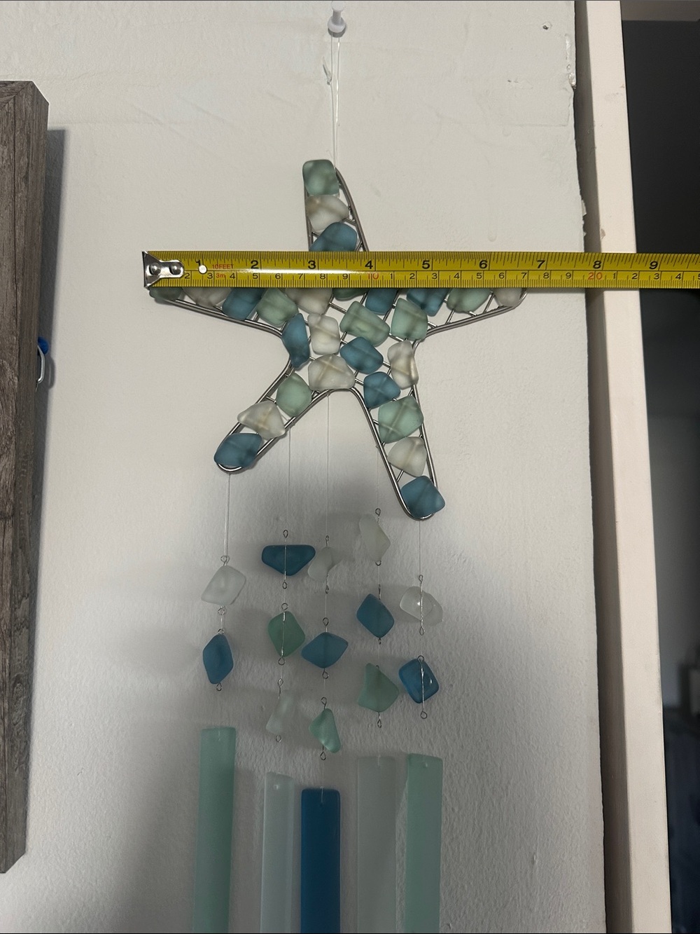 Sea Glass Starfish Wall Hanging - Picture 2 of 6